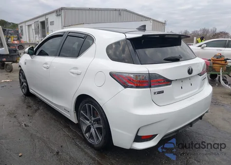 2016 Lexus Ct 200H из США, поврежденный, VIN JTHKD5BH2G2256070